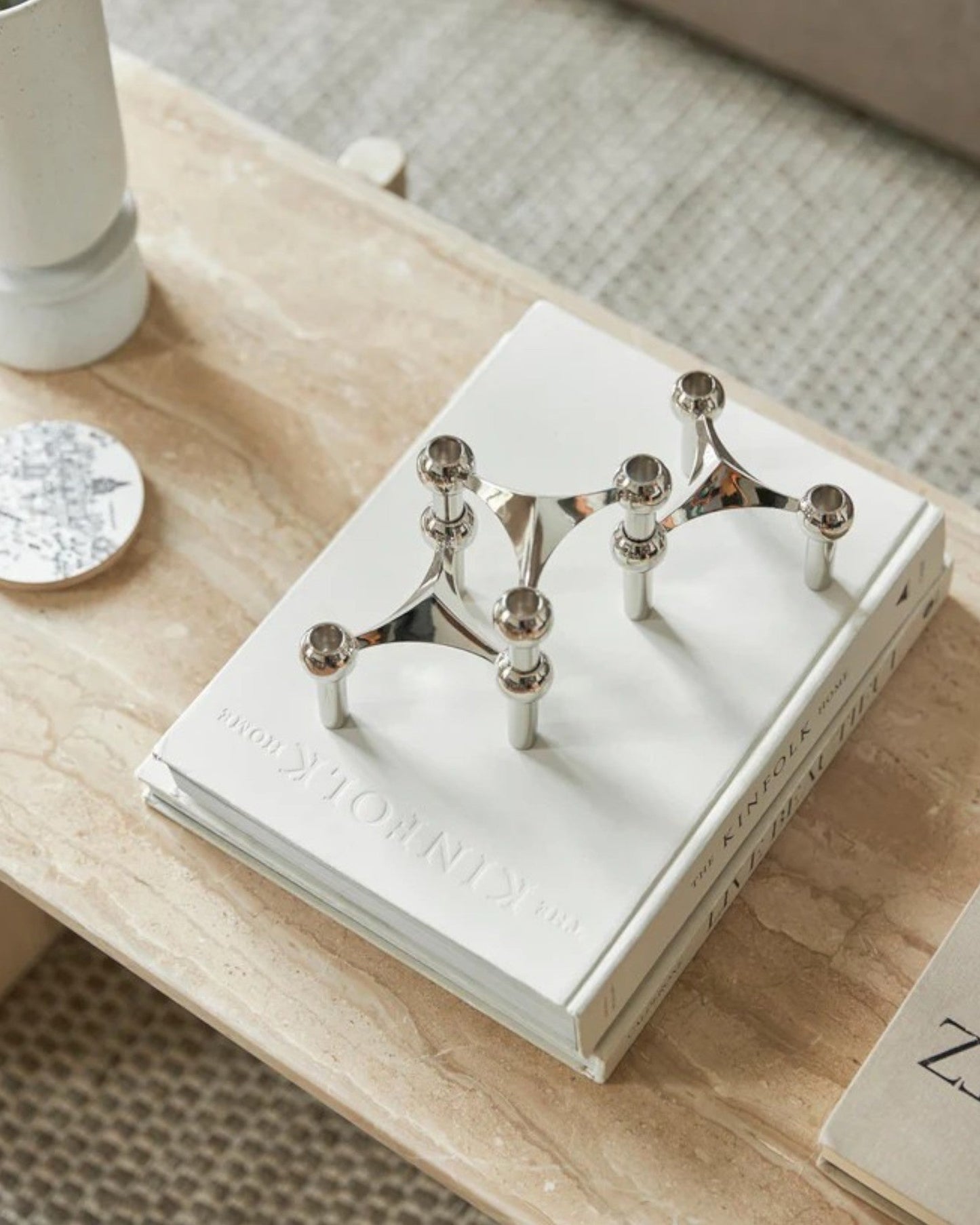 Unique Metal Candle Holder Set for 3 Candles