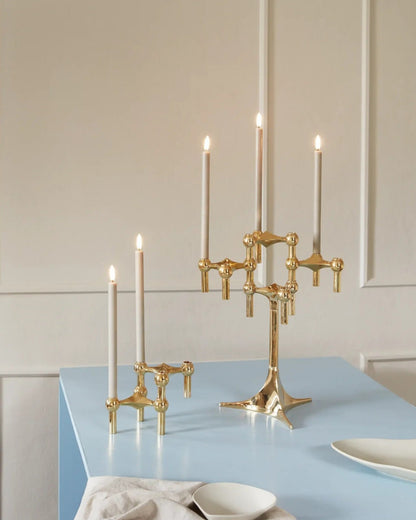 Unique Metal Candle Holder Set for 3 Candles