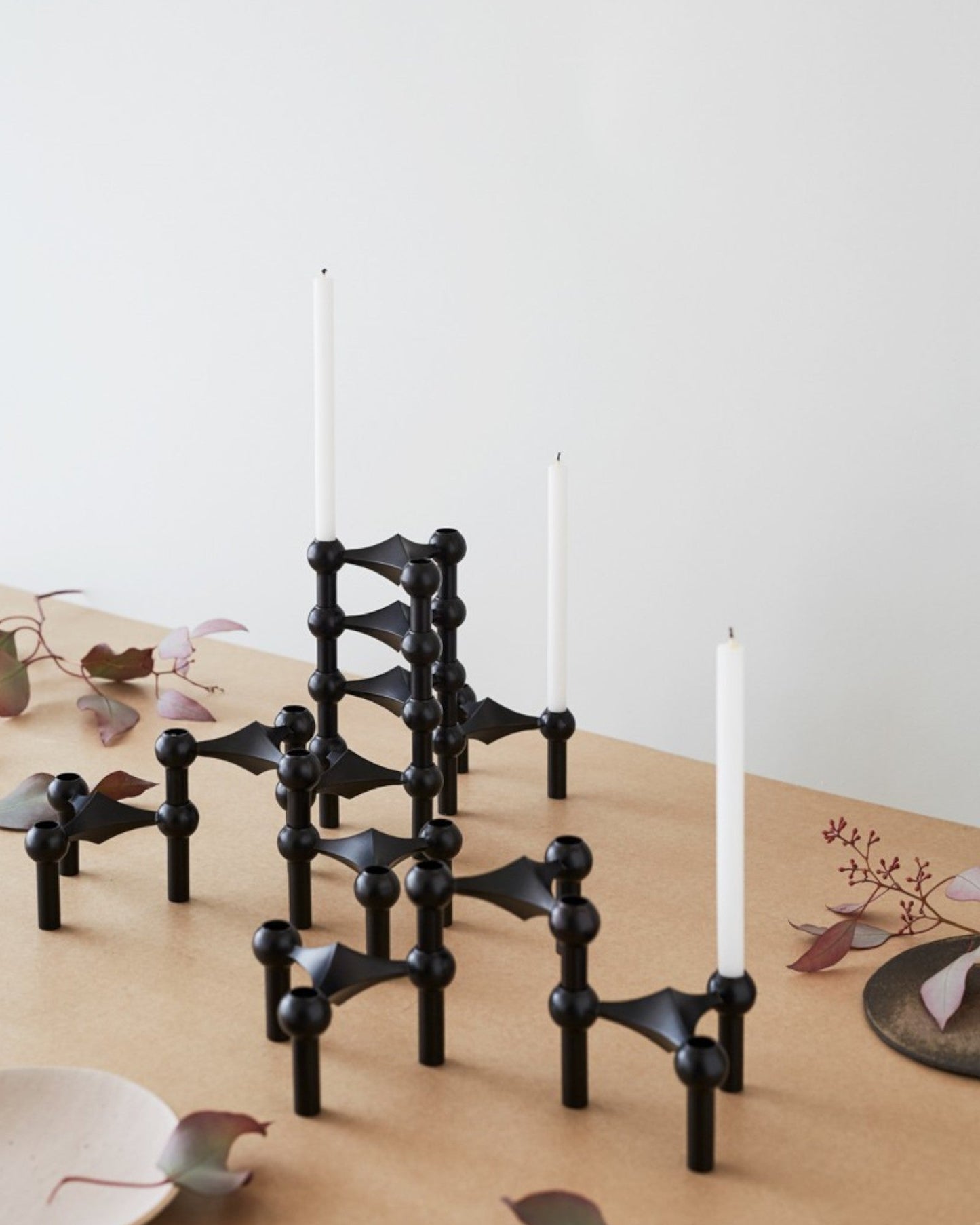 Unique Metal Candle Holder Set for 3 Candles
