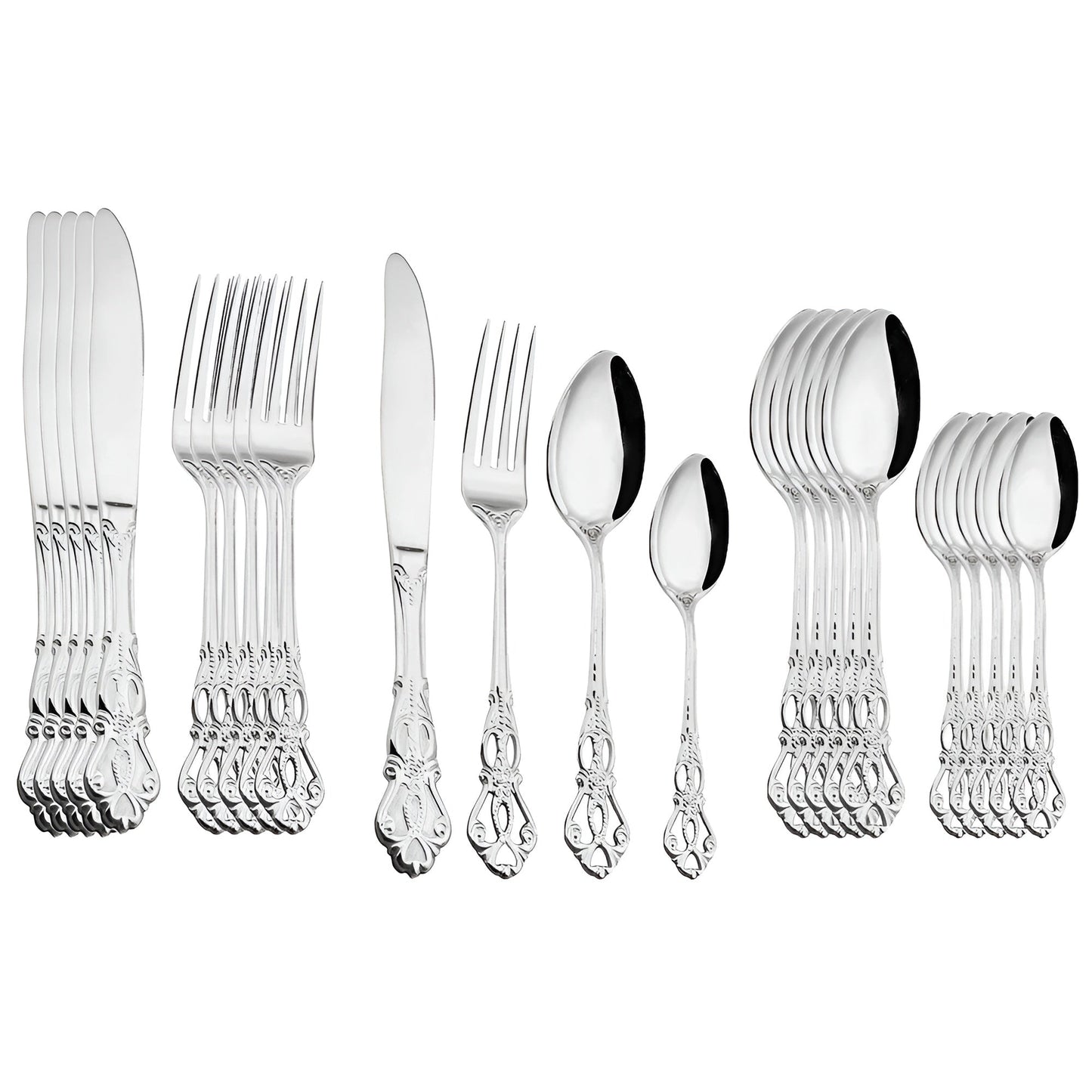 Premium 24-Piece Stainless Steel Cutlery Set