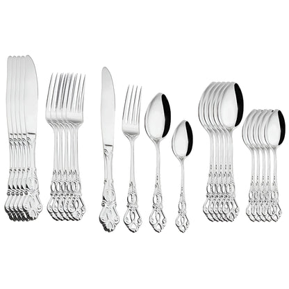 Premium 24-Piece Stainless Steel Cutlery Set