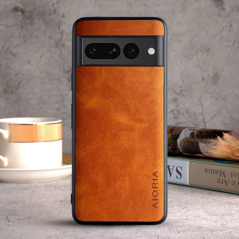 Premium Leather Google Pixel Phone Cases with Shockproof Protection