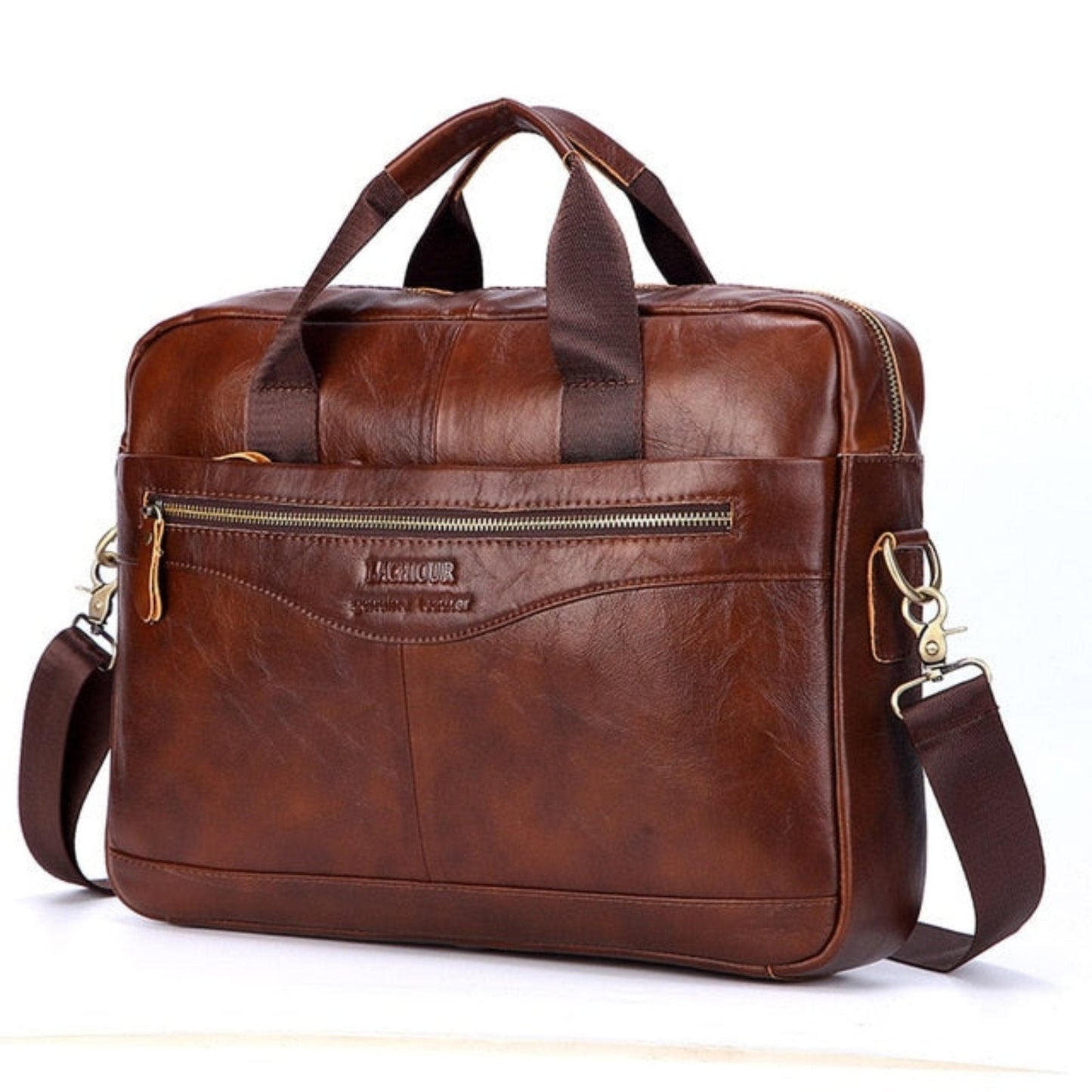 Premium Leather Business Laptop Bag