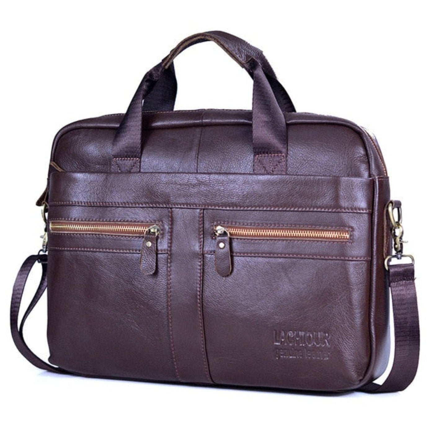 Premium Leather Business Laptop Bag