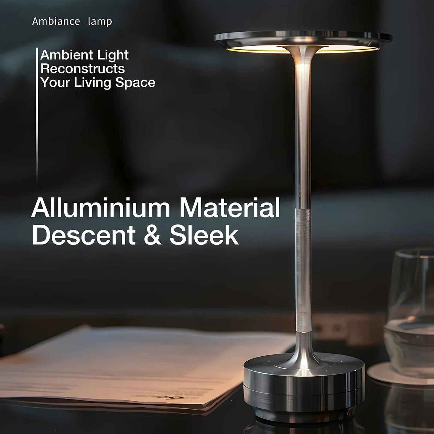 Wireless Charging Contemporary Desk Lamp