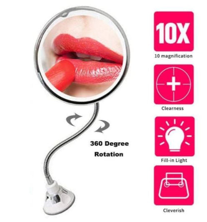Large LED Illuminated Folding Makeup Mirror