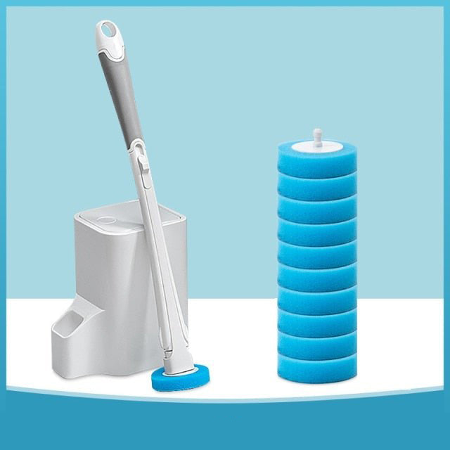 Easy Clean Toilet Brush with Replaceable Heads