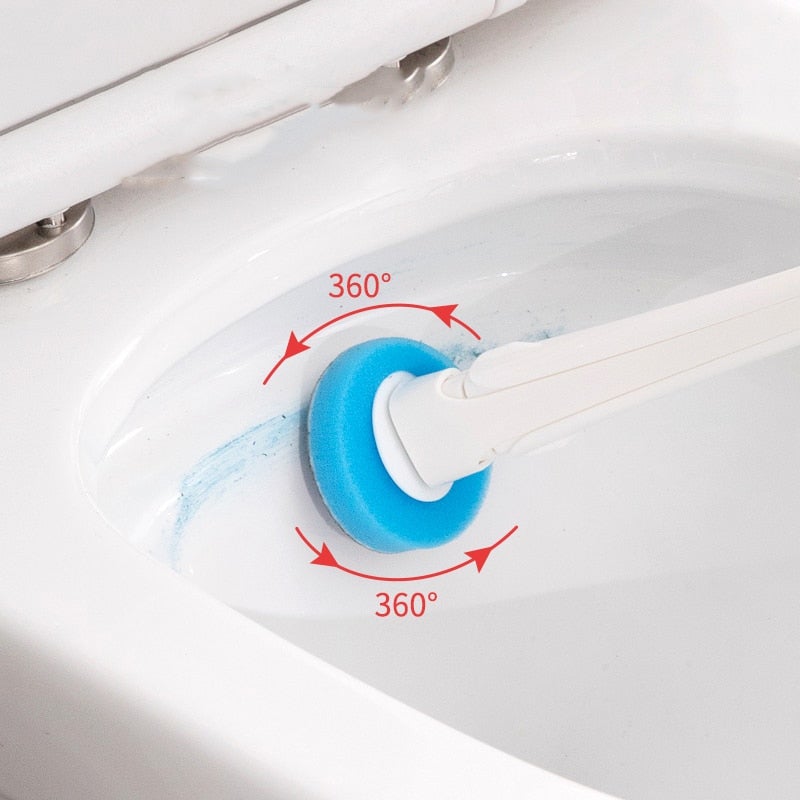 Easy Clean Toilet Brush with Replaceable Heads