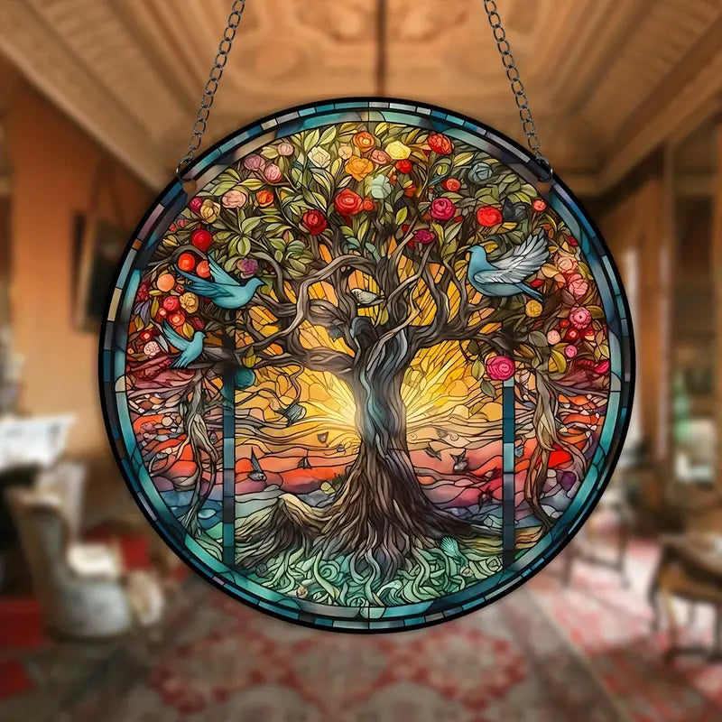 Colorful Glass Crystal Window Hanger Decoration