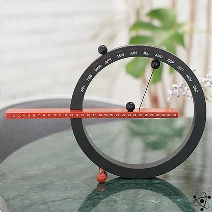 Compact Silent Desk Calendar Clock