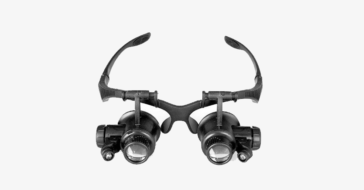 Portable LED Magnifying Glass with Hands-Free Light - Halri
