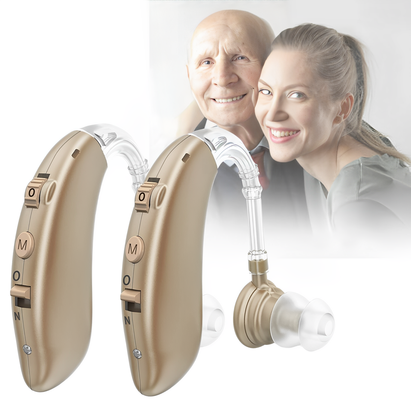 Wireless Digital Ear Hearing Aids With Noise Cancellation - Halri