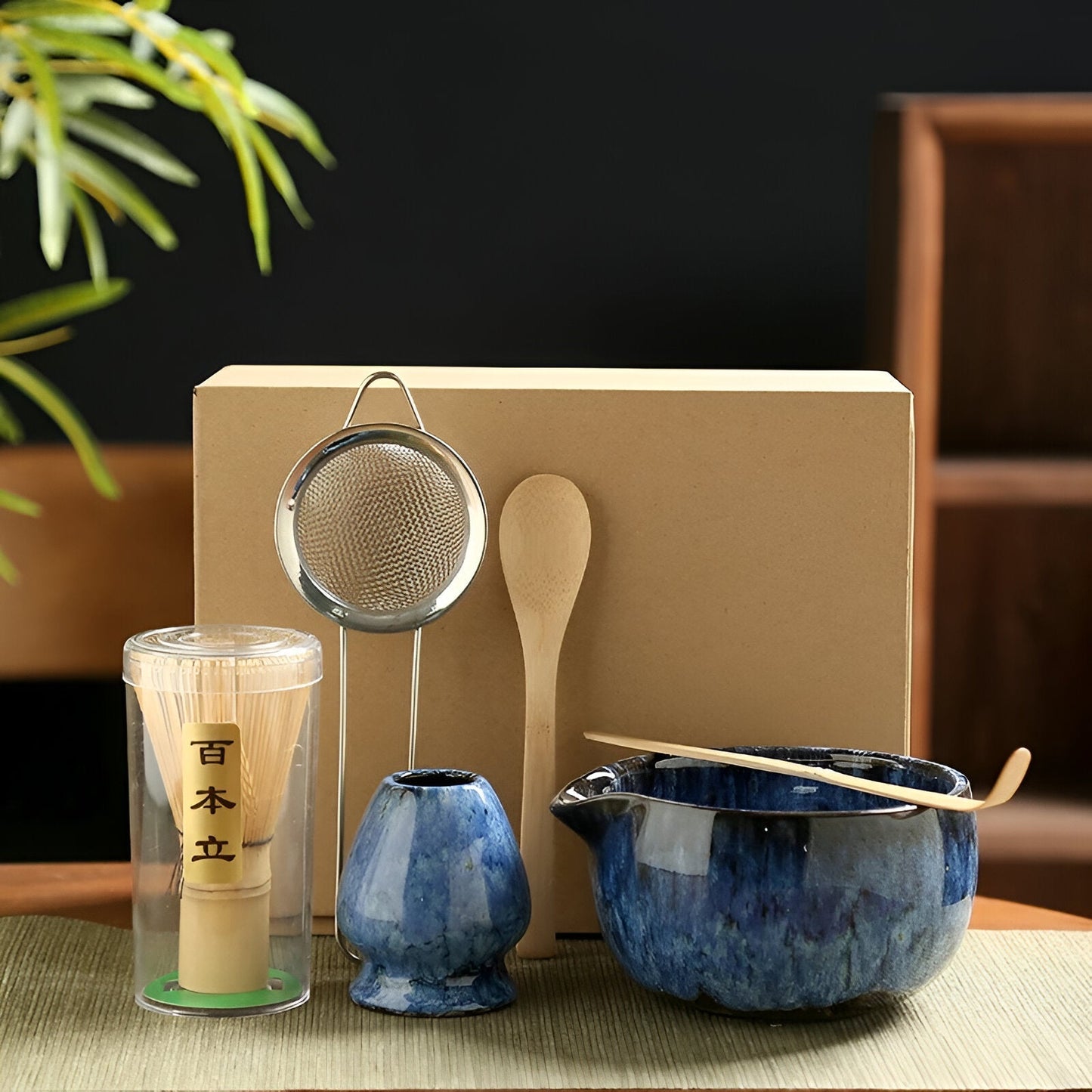 Japanese Matcha Tea Set - 6 Piece Ceramic Kit