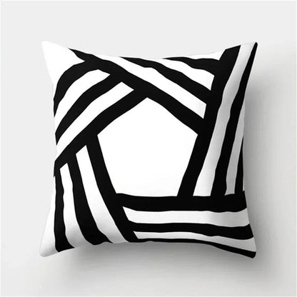 Modern Geometric Pattern Throw Pillow Cover
