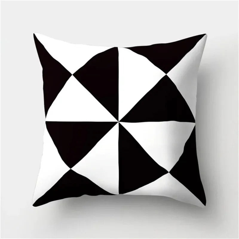 Modern Geometric Pattern Throw Pillow Cover
