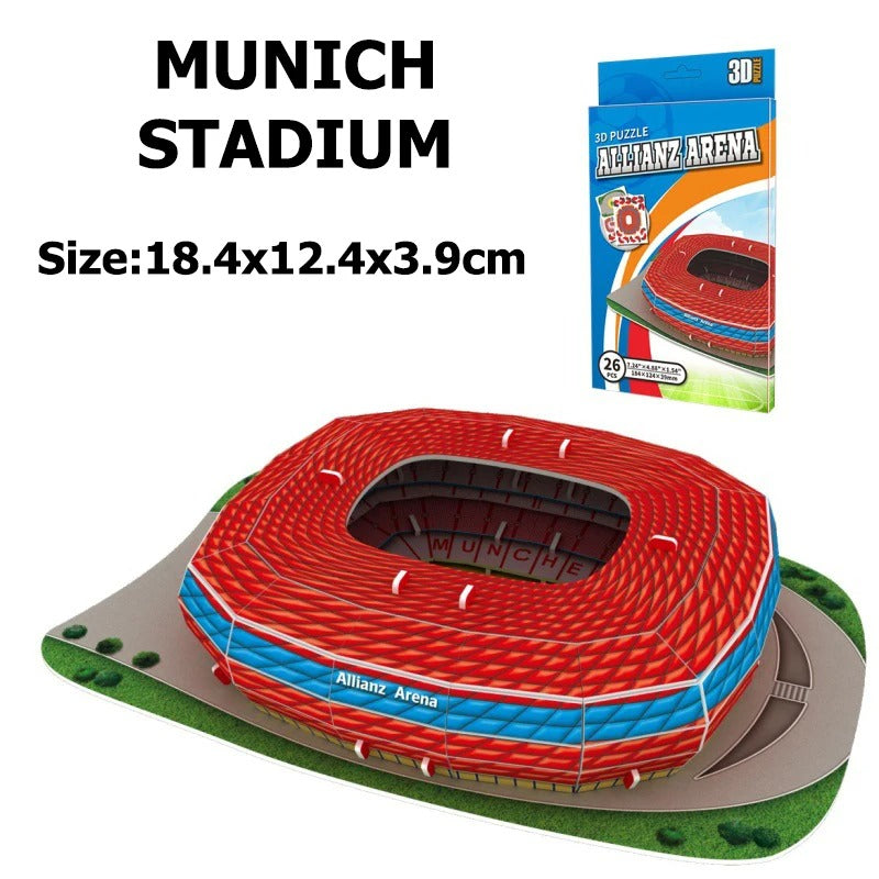 Small 3D Football Field Jigsaw Puzzle for Kids