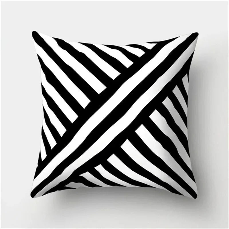 Modern Geometric Pattern Throw Pillow Cover