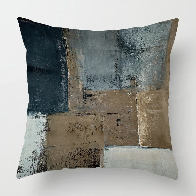 Colorful Linen Throw Pillow Cover