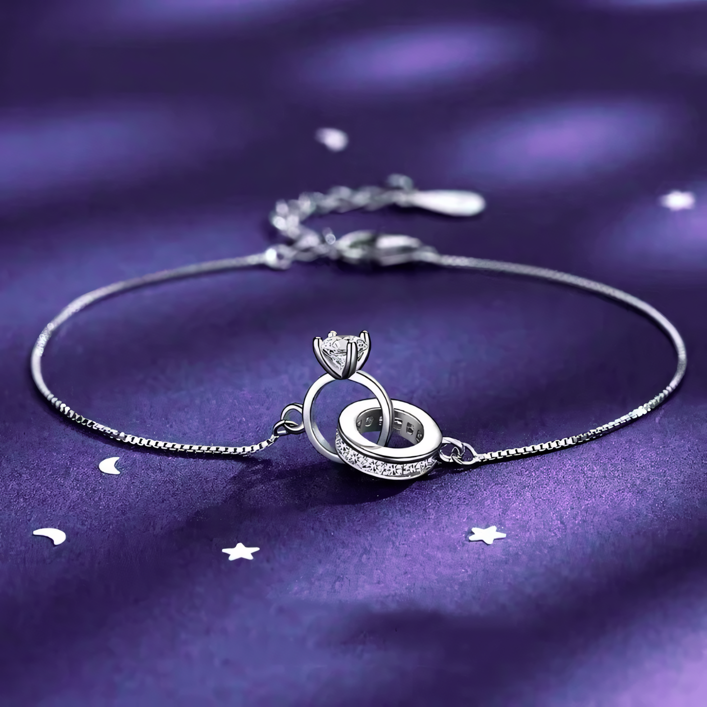 Elegant Infinity Diamond Chain Bracelet - Halri