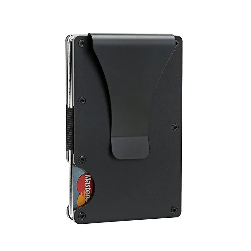 Metallic Slim RFID Money Clip Wallet