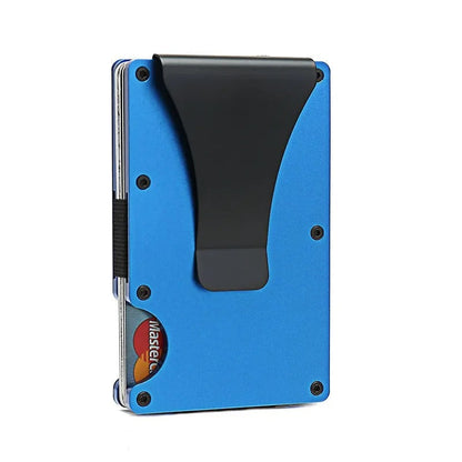 Metallic Slim RFID Money Clip Wallet