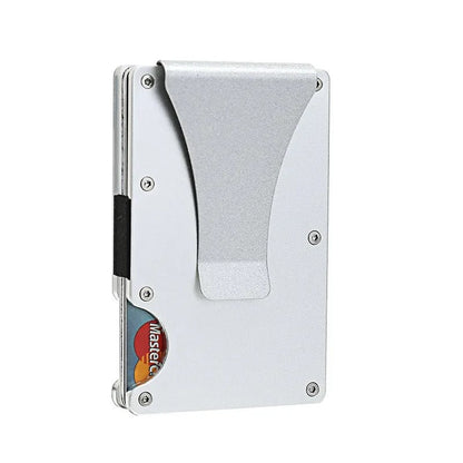Metallic Slim RFID Money Clip Wallet