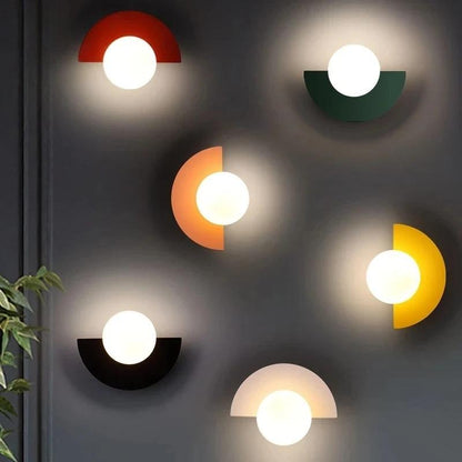 Contemporary LED Arc Wall Lamp with Sensor Control