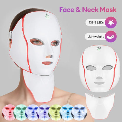 LED Face Mask with 7 Color Skin Revitalizer