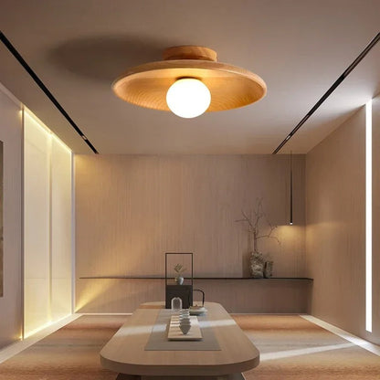 Rustic Wood Pendant Light - Halri