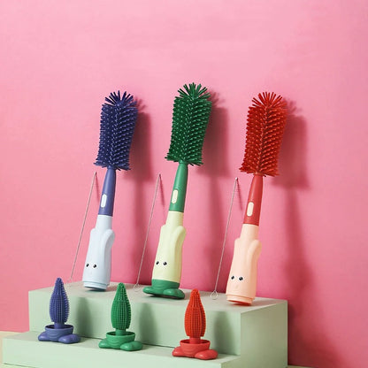 Easy 3-in-1 Baby Bottle Brush Cleaner