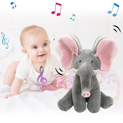 Cute Peek-A-Boo Elephant Stuffed Animal Toy - Halri