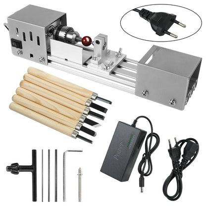 Compact Versatile Wood Lathe for DIY Projects - Halri