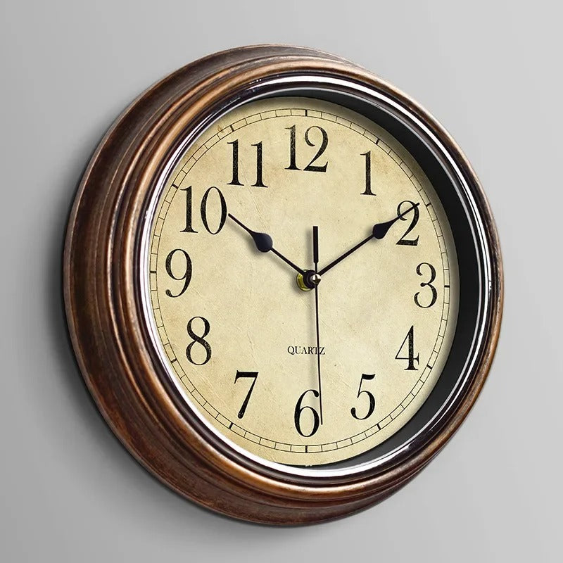 Traditional Wooden Silent Wall Clock - Halri