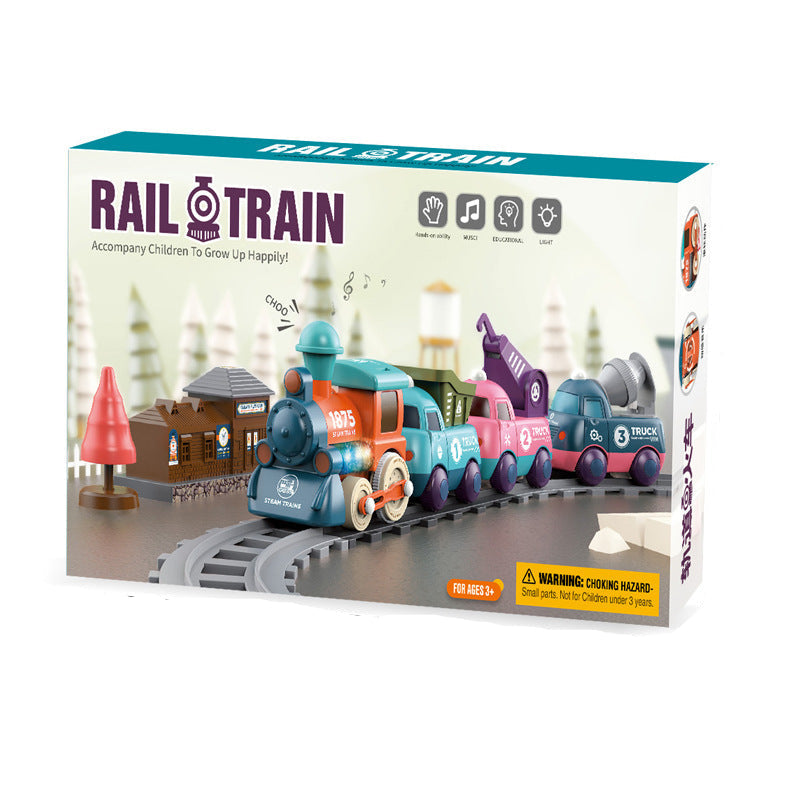 Fun Musical Train Set with Carriages - Halri