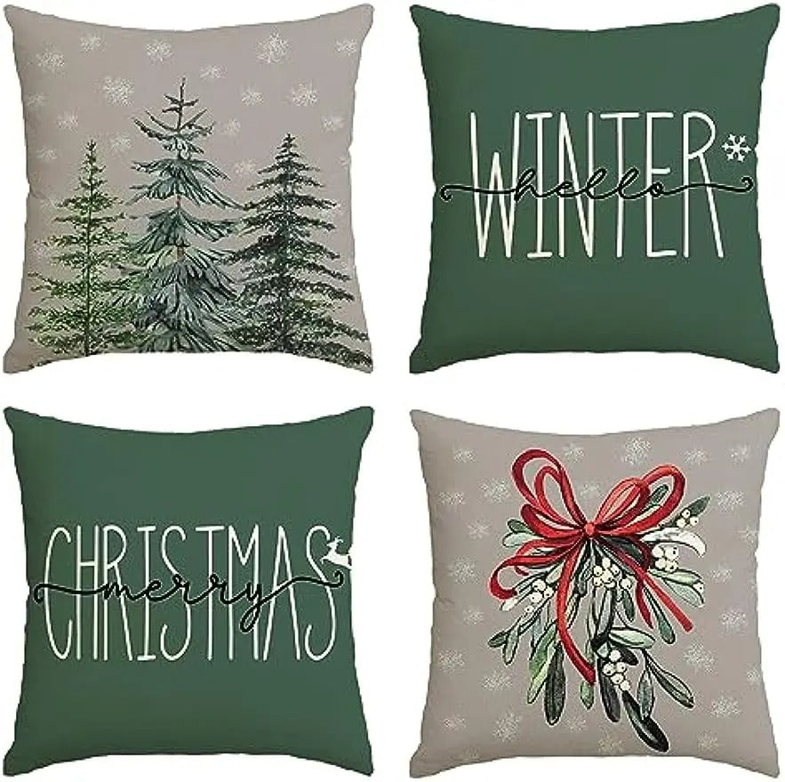 Green Holiday Pillow Cover 45x45 cm - Halri