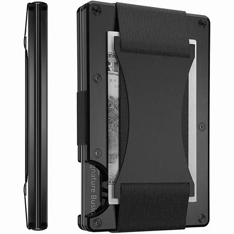 Metallic Slim RFID Money Clip Wallet
