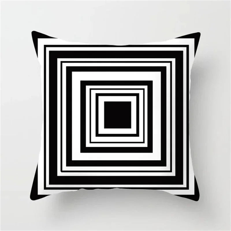 Modern Geometric Pattern Throw Pillow Cover