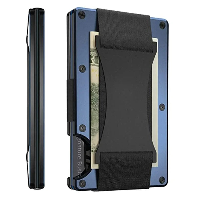 Metallic Slim RFID Money Clip Wallet