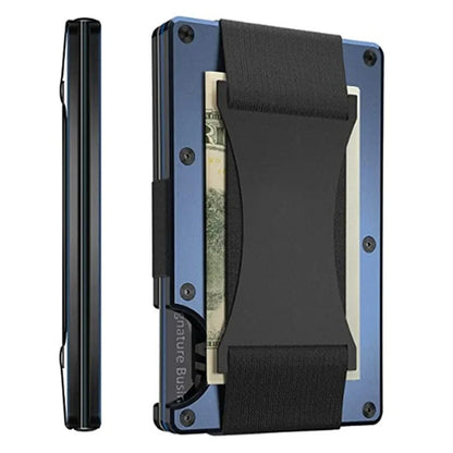 Metallic Slim RFID Money Clip Wallet