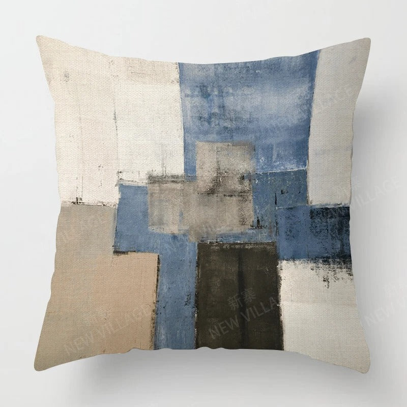 Colorful Linen Throw Pillow Cover