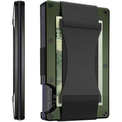 Metallic Slim RFID Money Clip Wallet - Halri