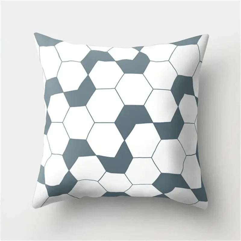 Modern Geometric Pattern Throw Pillow Cover