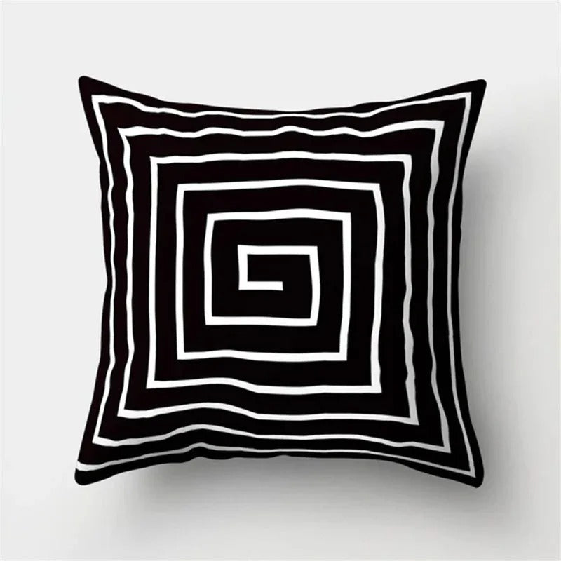 Modern Geometric Pattern Throw Pillow Cover