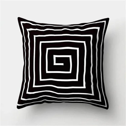 Modern Geometric Pattern Throw Pillow Cover