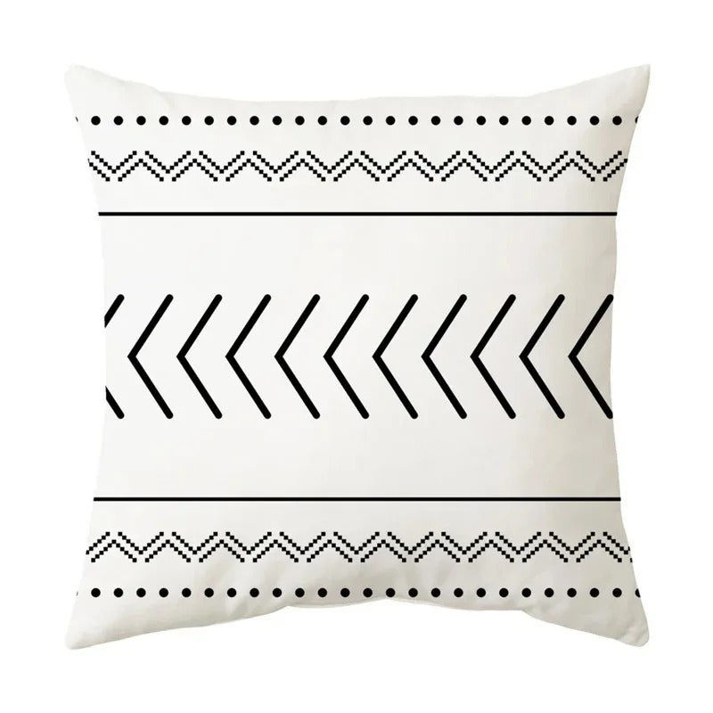 Modern Geometric Pattern Throw Pillow Cover