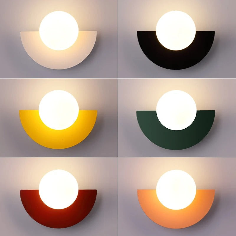Contemporary LED Arc Wall Lamp with Sensor Control