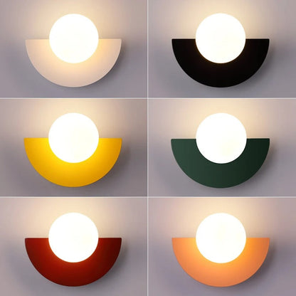Contemporary LED Arc Wall Lamp with Sensor Control