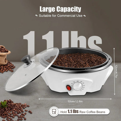 Digital Coffee Roaster with Custom Heat Settings