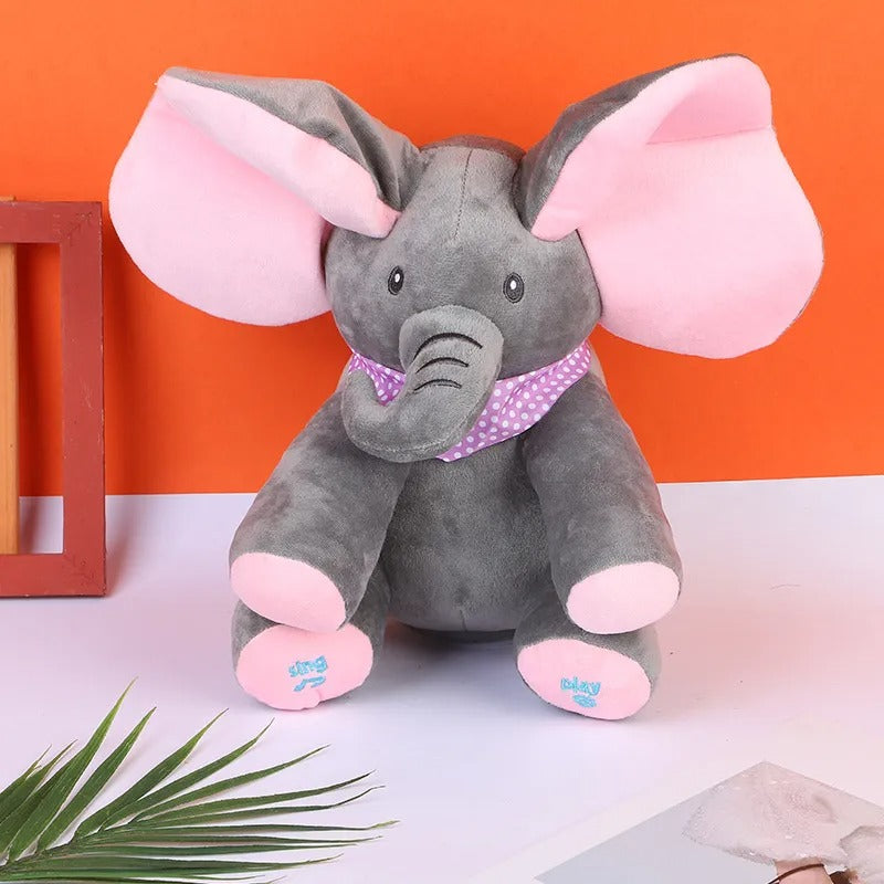 Cute Peek-A-Boo Elephant Stuffed Animal Toy