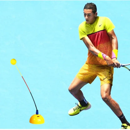 Portable Tennis Practice Trainer Kit with Bounce Back Ball